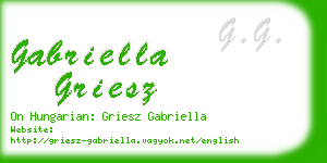 gabriella griesz business card